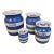 1930's T. Green Cornish Ware Blue and White Ceramic Canister - Set of 4 For Sale