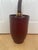 Vintage Loyal Papeete Firetruck Brown Leather Brass Eagle Handle Bar Ice Bucket For Sale - Image 9 of 12