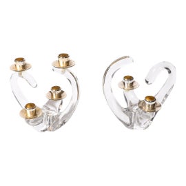 Example of Schneider Glass Candle Holders