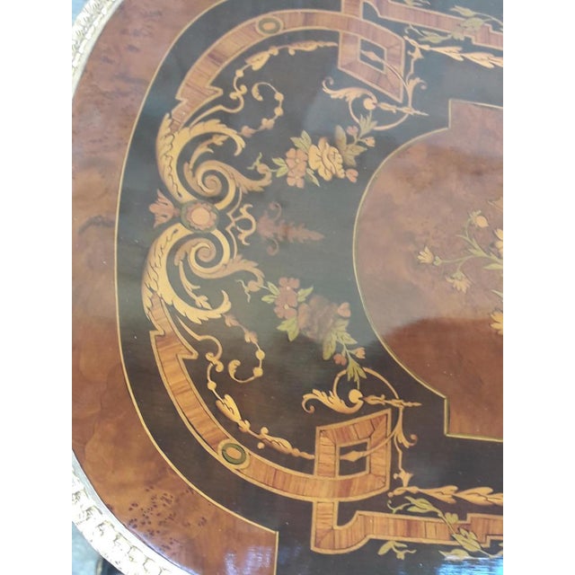 Antique Inlaid Coffee Table, 1860s For Sale - Image 6 of 16