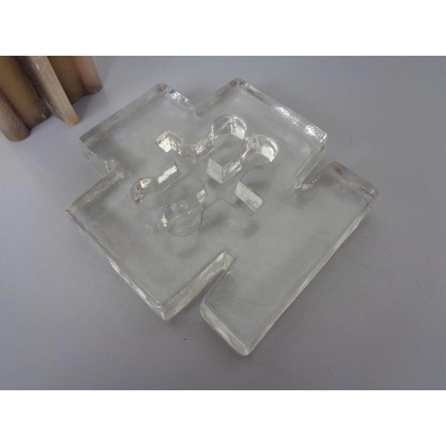 Scandinavien Glass Candleholder, 1960s For Sale - Image 15 of 18