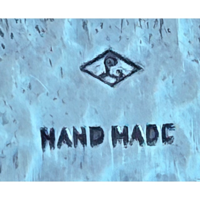 A Pair of 1920s Vintage Etched Sterling Silver Holders Bookends Signed With B For Sale - Image 13 of 16