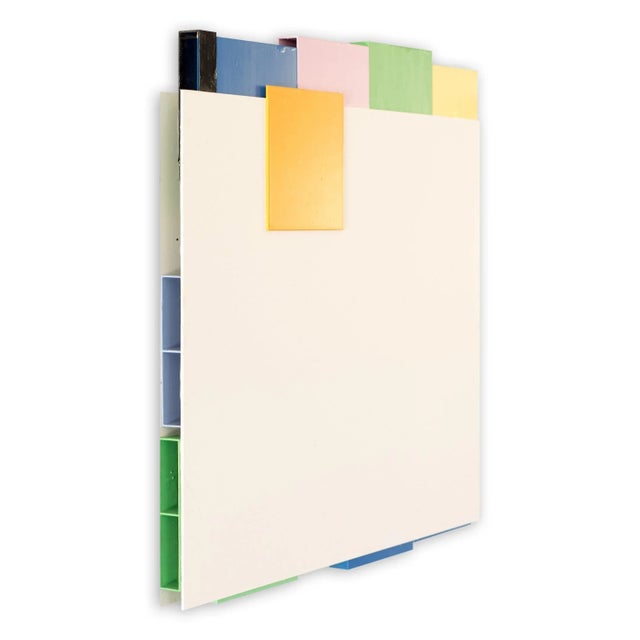 Lacquer on Aluminum Edition: Unique, Unframed. This work reveals the artists interest in architectural form.The melodical...