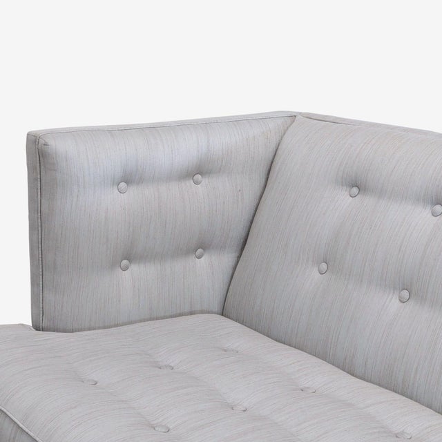 Jonathan Adler Modern 3-Seat Sofa in Light Grey Upholstery For Sale In San Francisco - Image 6 of 8