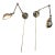 Restoration Hardware Academy Task Swing-Arm Sconces, Pair For Sale