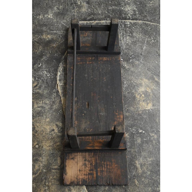 Antique Japanese Cedar Writing Desk / Meiji-Taisho Era / Soot-Darkened Table For Sale - Image 18 of 18