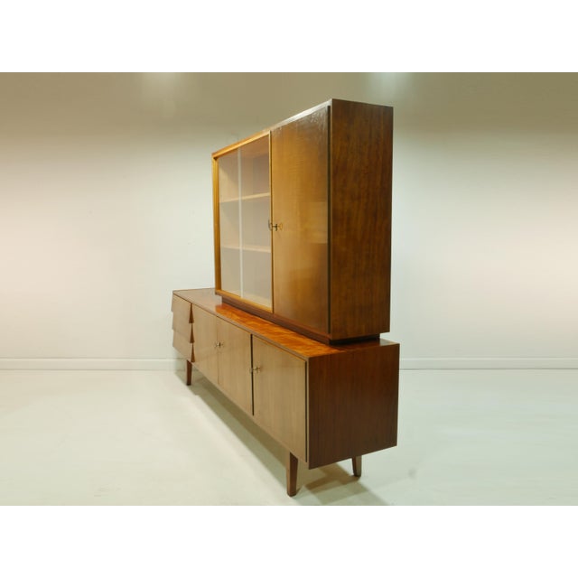 Mid-Century Modern Mid-Century 2-Piece Highboard in Rosewood, Germany, 1960s For Sale - Image 3 of 18