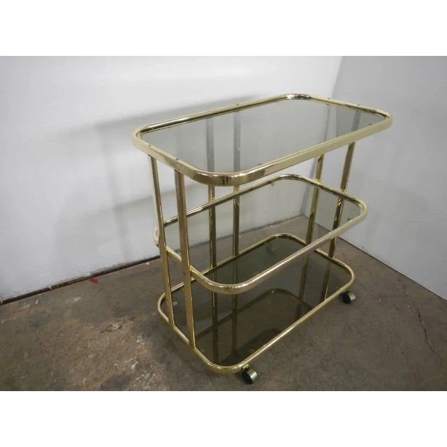 Italian Food Trolley with Glasses, 1970s For Sale - Image 12 of 12