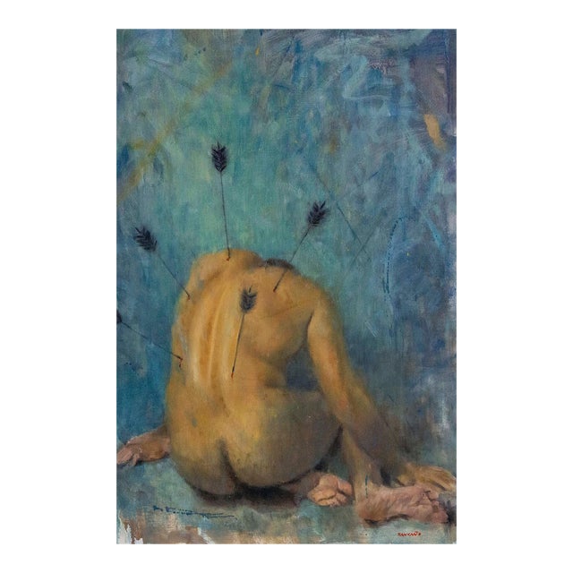 Carlos Antonio Rancano Oil on Canvas Titled "Hopeless Romantic” For Sale