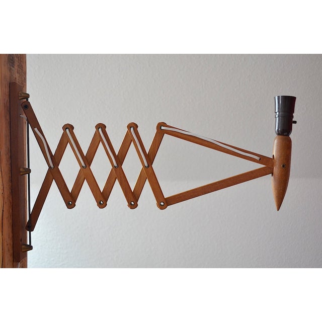 Teak Sconce by Kaare Klint for Le Klint, 1960s For Sale - Image 6 of 10