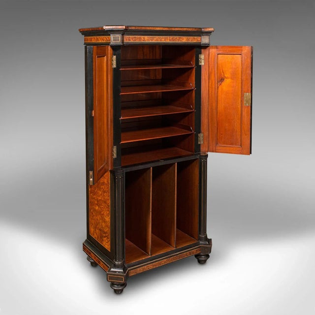 1820s Regency Antique Gentleman's Folio Cabinet, English, Birds Eye Maple, Decorative For Sale - Image 13 of 13