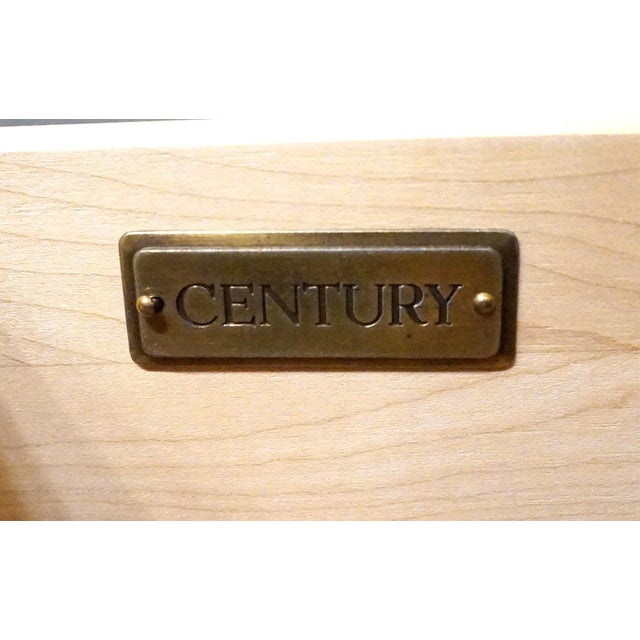 Tan Century Furniture Cashmere Collection Contemporary Coastal Pickled Wood 28" Nightstand For Sale - Image 8 of 12