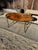 Brown Late 20th Century Patch Burl Wood Top + Brass Base Oval Coffee Table For Sale - Image 8 of 13