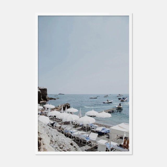 Contemporary Tre Ville by Natalie Obradovich in White Framed Paper, Large Art Print For Sale - Image 3 of 3