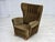 Danish Highback Relax Armchair in Green Furniture Velour, 1960s For Sale - Image 14 of 18