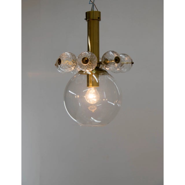 Art Glass Pendant Light by Kamenicky Senov, 1980s For Sale - Image 4 of 7