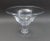 Simon Pearce Shelburne Footed Pedestal Compote Centerpiece Large Glass Bowl. Measures approximately 10" diameter, 8" high.