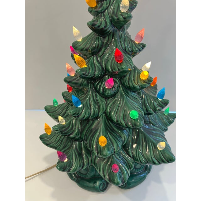 Traditional 50’s Ceramic Christmas Tree For Sale - Image 3 of 8
