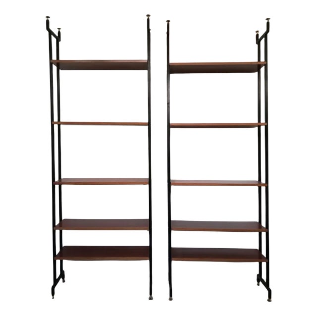 Vintage Bookcases, 1960, Set of 2 For Sale
