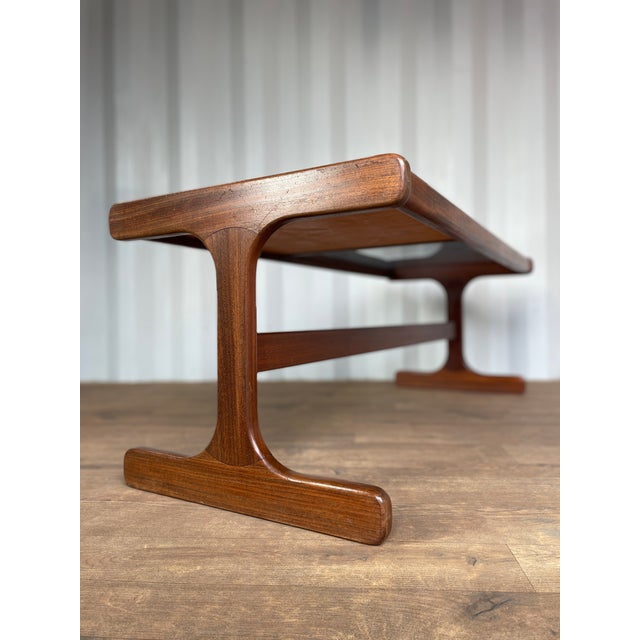 Mid-Century British Teak Coffee Table with Smoked Glass and Ceramic Tile from G-Plan, 1970s For Sale - Image 10 of 17