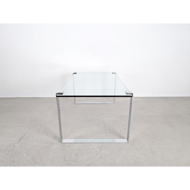 Silver Glass Dining Table with Chrome Finish from Draenert For Sale - Image 8 of 9