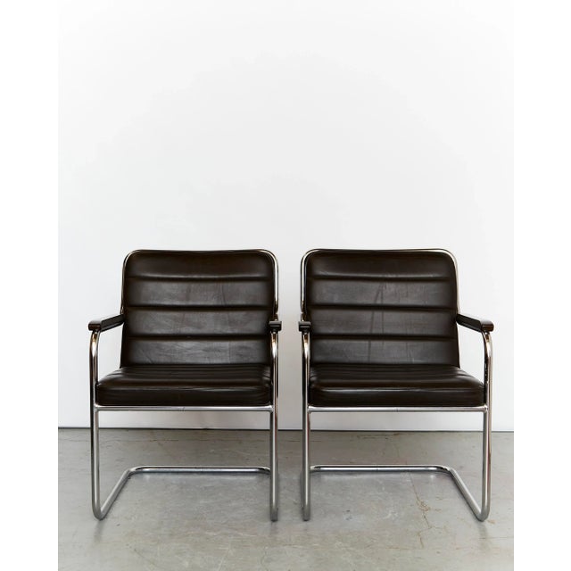 Bauhaus cantilever chair designed by German designer Rudolf Glatzel and produced by Thonet between 1972 and 1986....