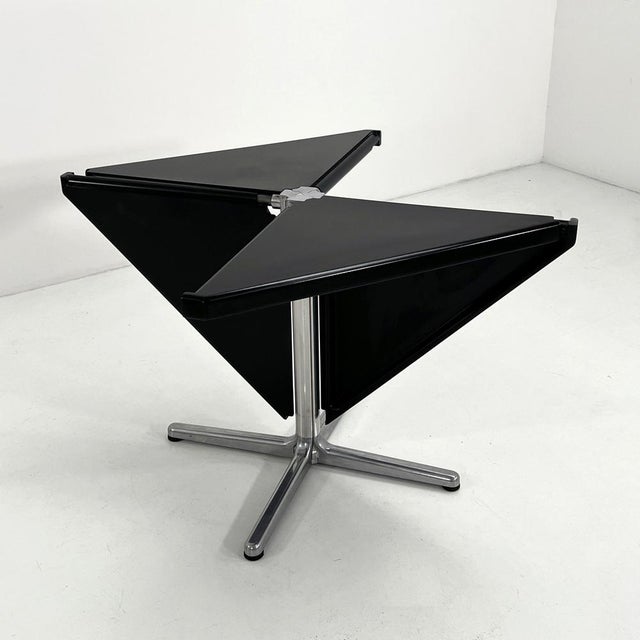 Black Plana Folding Table by Giancarlo Piretti for Castelli, 1970s For Sale - Image 10 of 11