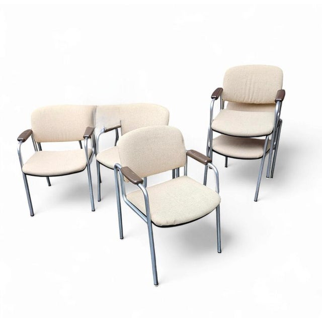 Armchairs attributed to Miller Borgsen for Röder und Söhne, 1970s, Set of 6 For Sale - Image 3 of 7
