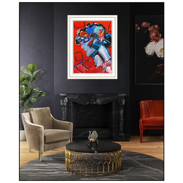 Message us to inquire about custom framing options! (Included for free with every purchase) The artwork here, "Crimson...