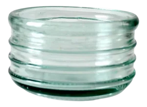Vintage Ribbed Glass Bowl