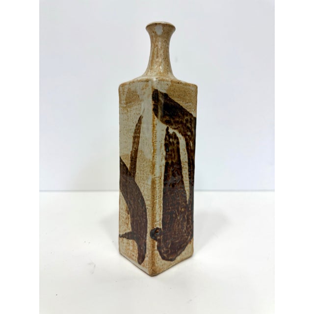Mid-Century Organic Modern Studio Pottery Vase For Sale In Miami - Image 6 of 7