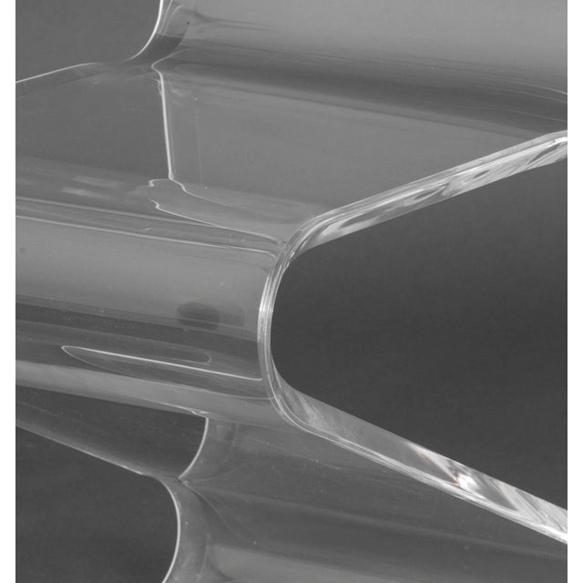 Clear Acrylic "Z" Chair For Sale - Image 4 of 7