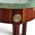 Vintage the Bombay Company Traditional Gold Brass Accent Green Marble Top Mahogany Plant Stand Pedestal For Sale - Image 4 of 10
