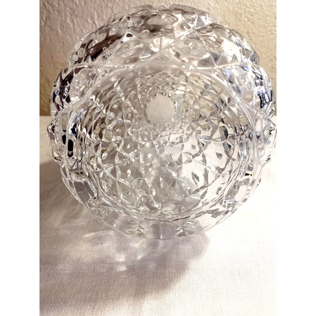 Transparent Vintage Shannon Crystal Pineapple Hospitality Vase For Sale - Image 8 of 9