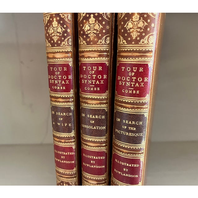 Fine Leather Bindings - Books by William Combe - The Three Tours of Reverend Doctor Syntax - 3 Volumes For Sale In New York - Image 6 of 18