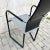 Black Italian Highback Chair, 1980s For Sale - Image 8 of 12
