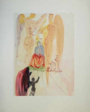 Salvador Dali, Le triomphe du Christ et de la Vierge, Etching