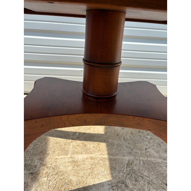 1990s Modern Chippendale Inspired Burled Walnut Coffee Table For Sale - Image 5 of 11