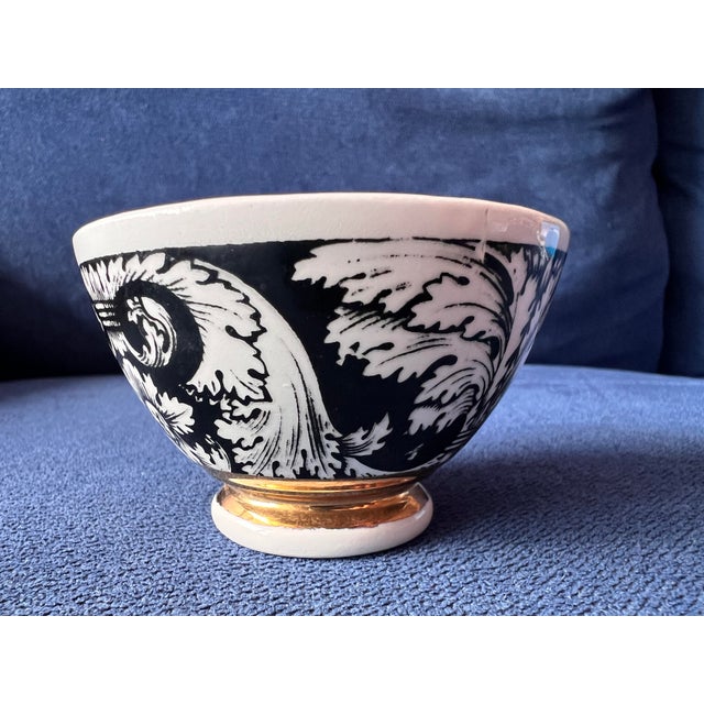 1980s 1980s Piero Formasetti Milano Italy Appetizer Bowl B & W Trinket Ring Italian Designer For Sale - Image 5 of 10