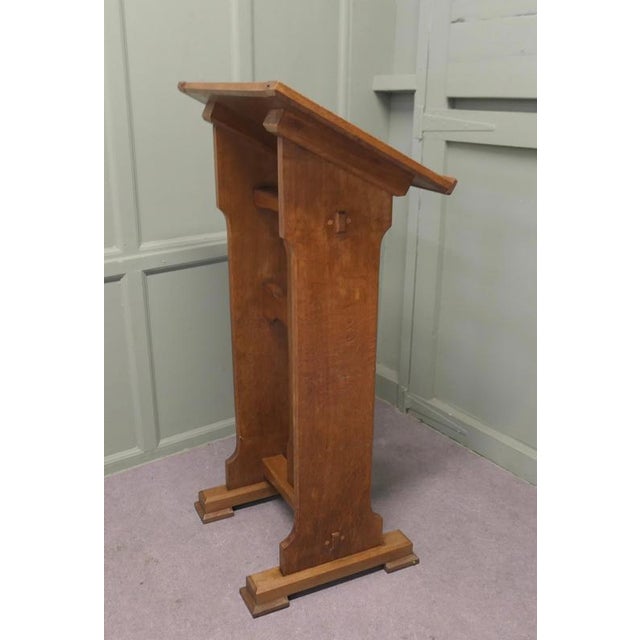 Arts and Crafts Golden Oak Podium for Restaurant Reception Greeter For Sale - Image 4 of 8