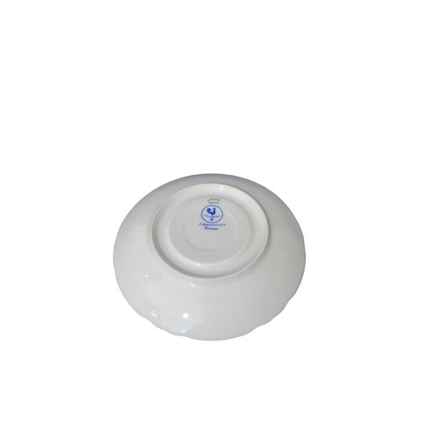 1920s Ceralene Malmaison Cobalt Raynaud Limoges France Cobalt Blue With Gold Stars Cup and Saucer Rooster Mark For Sale - Image 9 of 11