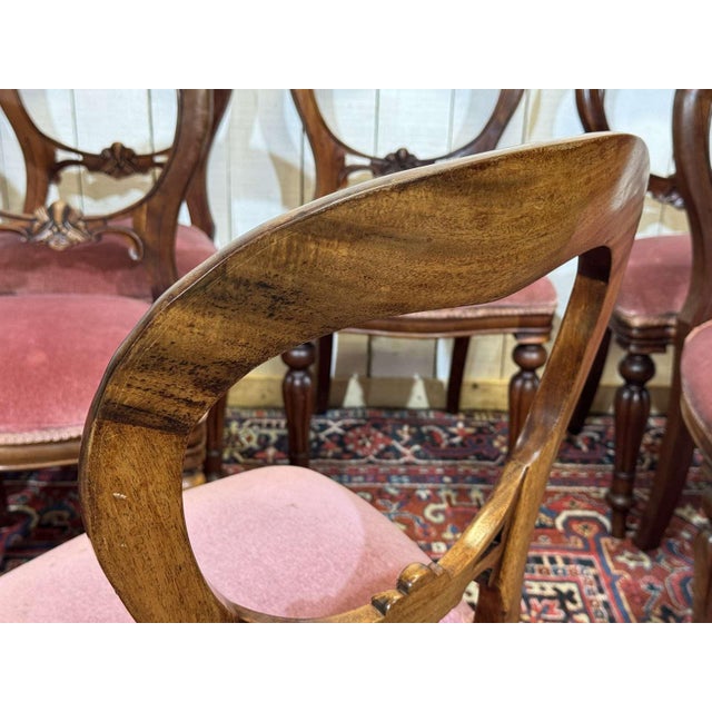 Victorian Mahogany English Chairs, 1970s, Set of 8 For Sale - Image 10 of 18