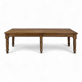 Large Early 20th Century Oak Community Table For Sale