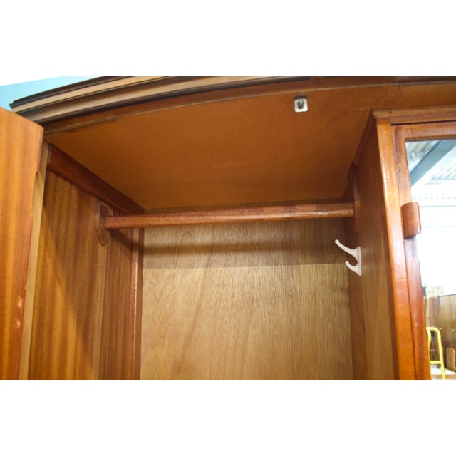 Art Deco Walnut Wardrobe, 1930s For Sale - Image 9 of 14