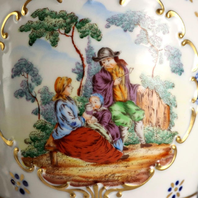 Vintage Vases in Sèvres Porcelain, France, 20th Century, Set of 2 For Sale - Image 3 of 10
