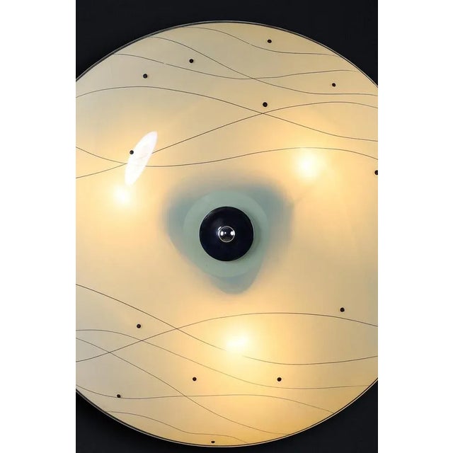 Metal Mid-Century Brussels World Expo Wall Light in Glass, 1958 For Sale - Image 7 of 10