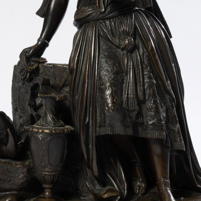 19th Century French Bronze Statue For Sale - Image 6 of 7