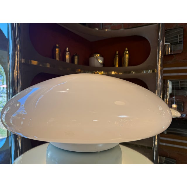 Sergio Mazza "Magnolia" Opaline Lamp by Sergio Mazza for Quattrifoglio, 1970s For Sale - Image 4 of 8
