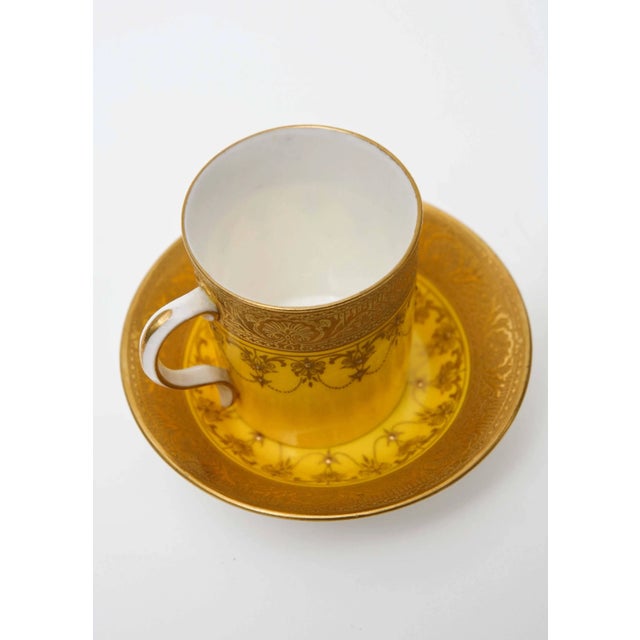 Antique Royal Worcester England Custom Demi Tasse Sets, 8 Pieces For Sale - Image 10 of 11