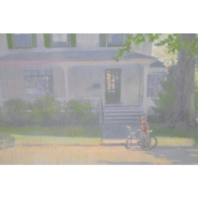 Robert Sweeney Original "Summer Day" Pastel Painting c.1987 For Sale - Image 4 of 6